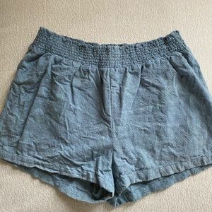 Blue cotton shorts